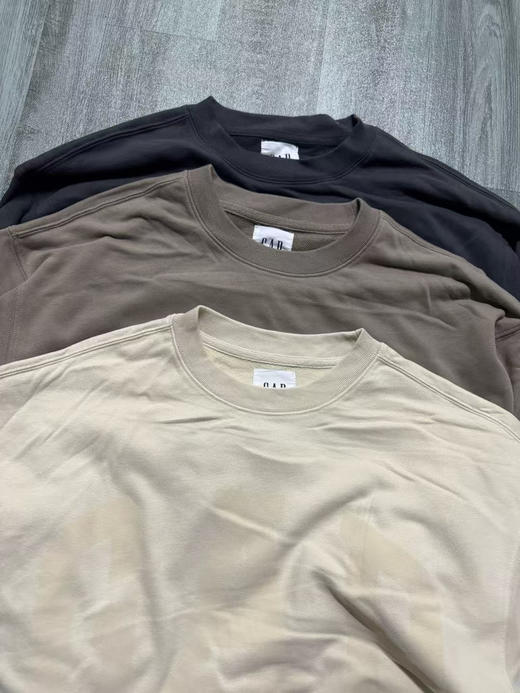 正品Gap2025新款LOGO宽松法式圈织软卫衣
秋季新款字母logo休闲长袖T恤简约百搭经典上衣
三个色 商品图9