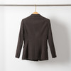 艾尚臣长袖西装套装2024冬季新款棕色西服外套修身立体剪裁职业装 商品缩略图4