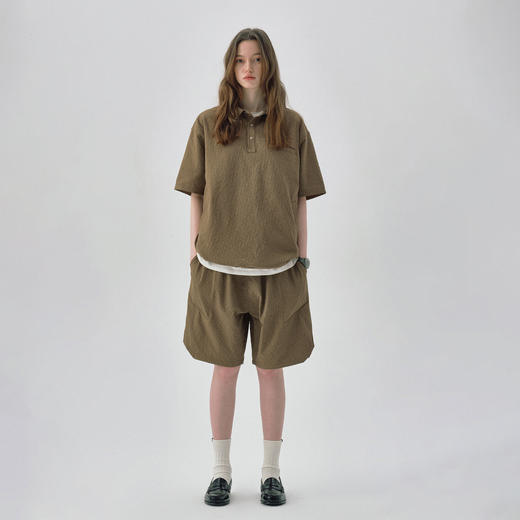 714street轻薄透气泡泡纱微皱直筒休闲短裤男夏季新款速干运动裤 商品图4