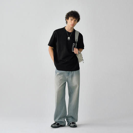 714street户外机能反光贴袋抗皱短袖T恤男25夏季新款凉感防晒上衣 商品图2