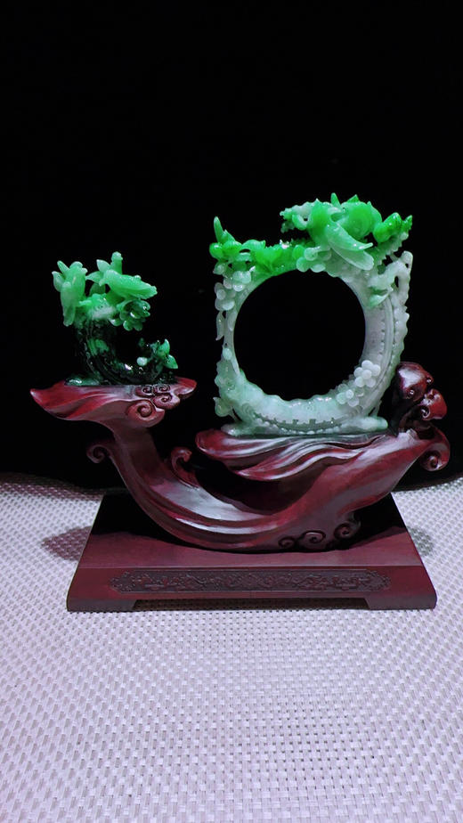 620888翡翠摆件【喜上眉梢 和和美美】 商品图5