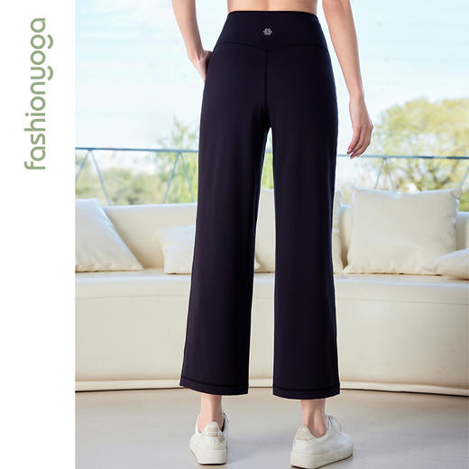 凡圣瑜伽带兜直筒喇叭八分裤 FC15788 商品图10