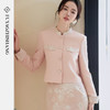 FUYAO扶摇 小香风短款外套女2025新款粉色国风提花设计感西装上衣 商品缩略图0