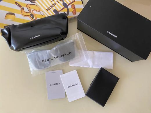 D030412俩侧竖铆钉点缀方圆版型显脸小墨镜 商品图11