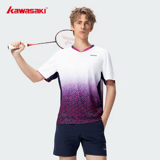 川崎 男女款 V领短袖T恤 K1C02-C1010/K1C02-C2010 商品图5