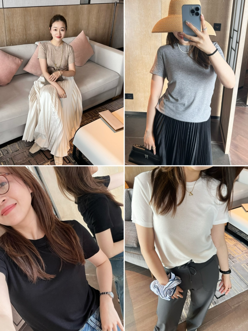 2503102   天丝羊毛 短袖T