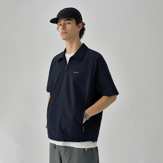 714street轻薄透气户外速干短袖衬衫男2025夏季新款抗皱衬衣外套 商品图1