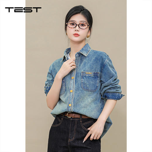春上新时尚气质百搭休闲牛仔衣外套2251051 商品图0