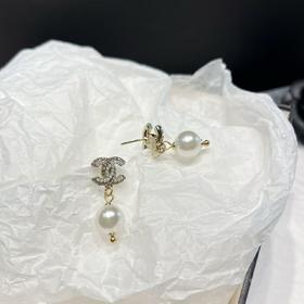 F090香N儿新款珍珠耳钉