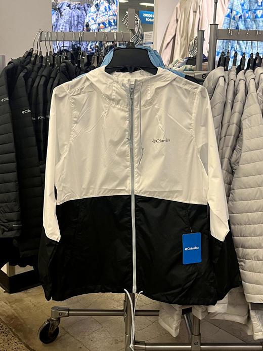 Columbia/哥伦比亚 女士拼色户外舒适轻薄透气连帽皮肤衣外套 商品图2