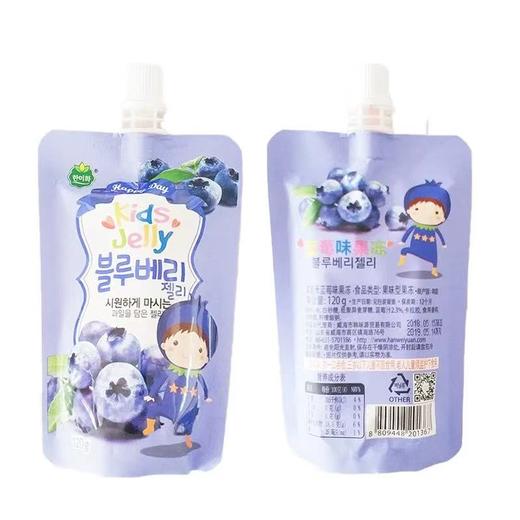 韩美禾蓝莓味果冻120g 商品图1