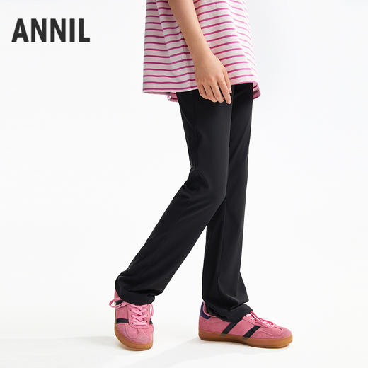 女童微喇针织单裤弹力显瘦舒服裤子夏季新款安奈儿童装EG526121 商品图2