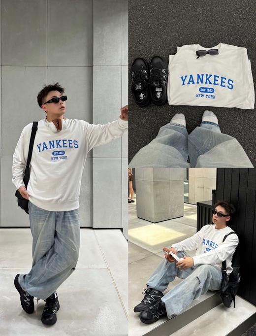 直发【MLB正品授权 】 一衣一码支持扫码验货  当季新款情侣卫衣 商品图11