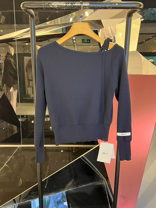 不对称系带针织衫 商品图0