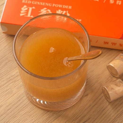 【长白山5年园参制作】山族长·红参粉 性质温热更滋补 粉质细腻好吸收 礼盒包装可送礼 纯参粉 无添加 冲服、煲汤均可 14g（2g*7瓶）/盒 商品图4
