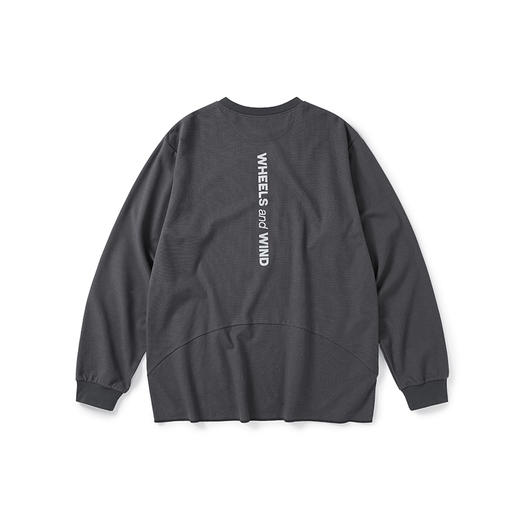 WHEELS and WIND 华夫格吸汗透气插袋长袖圆领T恤 商品图2