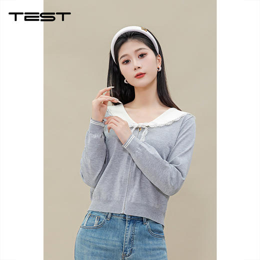 春上新时尚优雅修身显瘦舒适毛衣1251061 商品图0