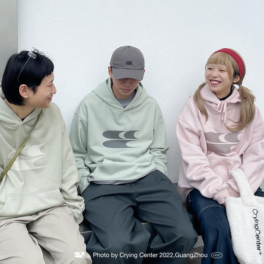 CryingCenter 3C LOGO毛巾绣经典基础款连帽卫衣哭喊中心 商品图3