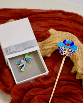 非遗主题-点翠发簪