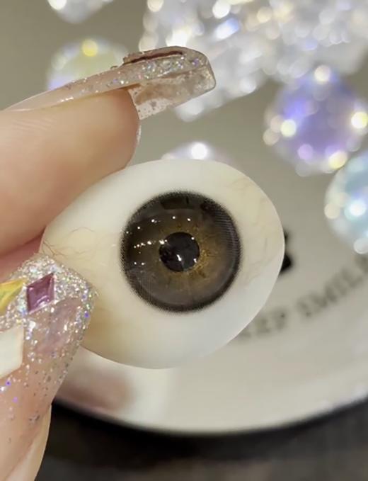 wecute 豆豆黑 日抛 十片 14.2mm 参考着色 13.4mm 基弧 8.6 含水 40% 新锐国货 商品图4