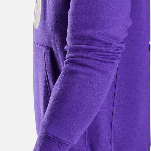 Nike耐克男卫衣洛杉矶湖人队NBA詹姆斯加绒套头连帽衫FZ0553-504 商品图4