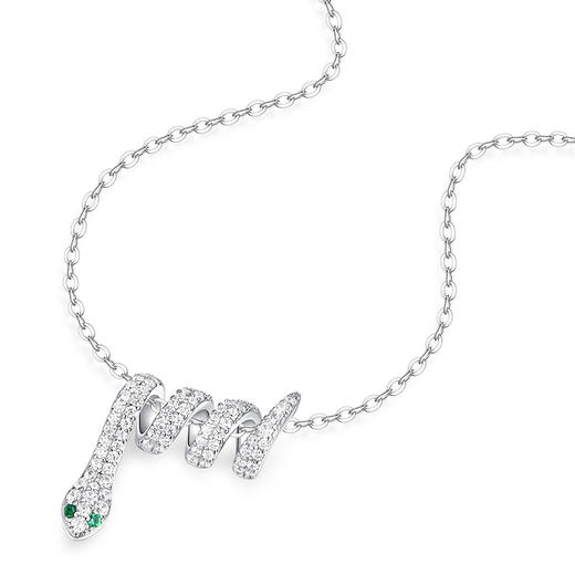 【蛇来运转】卡蒂罗/KADER 灵蛇盘旋项链  蛇年本命年小蛮腰螺旋转运可调节锁骨链 十二生肖新年礼精致高级感 925银 商品图1