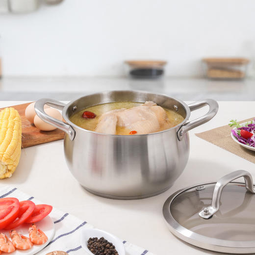 康巴赫白金系列不锈钢三件套(32+22+16cm)B-T03J【分仓直发，72小时发货，周末节假日不发货】 商品图3