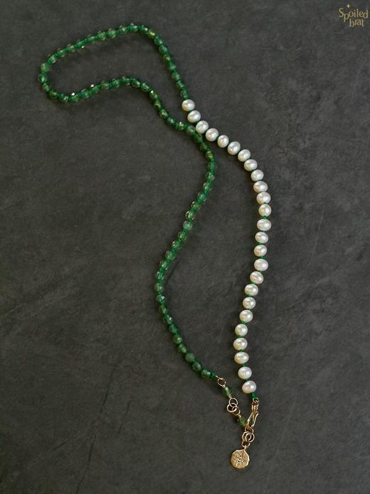 SpoiledBrat Jewelry珍珠磷灰石极光吊坠项链 商品图1