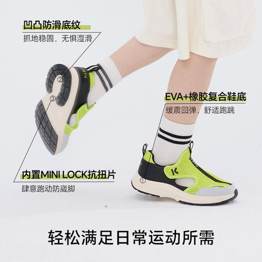 卡特兔童鞋儿童运动鞋男童2025夏季新品网眼透气防滑女童跑步鞋 商品图2