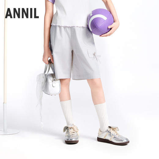 女童全腰梭织中裤夏季新款安奈儿童装实体店同款AG526676 商品图0