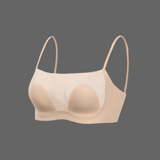 官网589！法式蕾丝轻薄兔耳杯无钢圈软支撑文胸罩女 抹胸美背内衣 商品图8