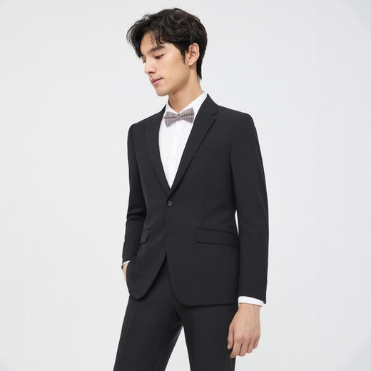 圣得西结婚高级西装男套装2025春季新款商务休闲职业面试西服套装2512928009A 商品图1