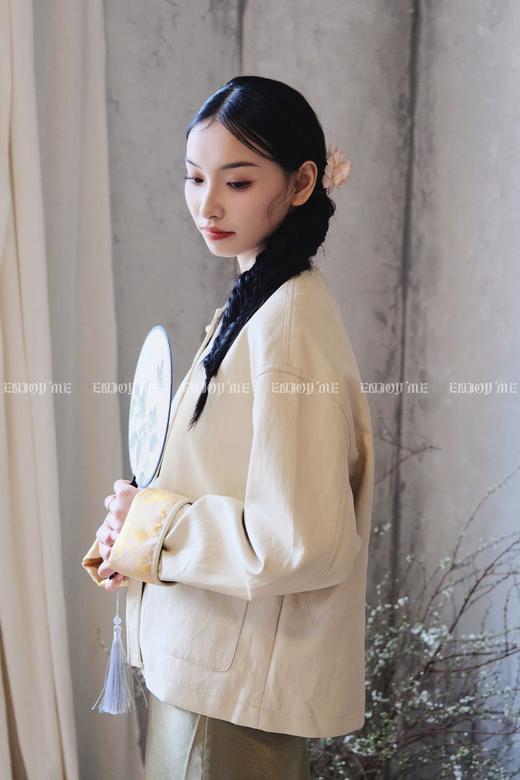 【门店同款】ENJOY春季云敛-春光推盏中式皮外套 161900229 商品图4