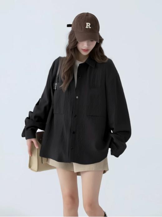 神仙情侣款衬衣❗仅售79/件💰同款官网258💰【斯辰唯佳 情侣多巴胺色系🌈山系泡泡格衬衣E50-G2509】拍照超上镜📸和TA一起甜到炸🔥 商品图4