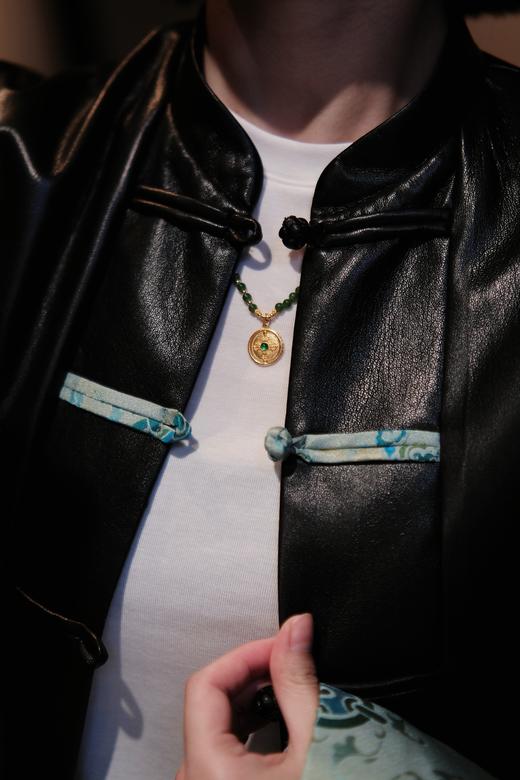 3.8女神节特别设计回馈款！花花团原创东方美学新中式国风项链——南红、碧玉4mm扎基拉姆转金筒项链项链+一款多戴葫芦款项链～碧玉玉质温润如脂，色泽青翠含烟、佩戴气质典雅！南红通透莹润、喜庆吉祥！ 商品图11