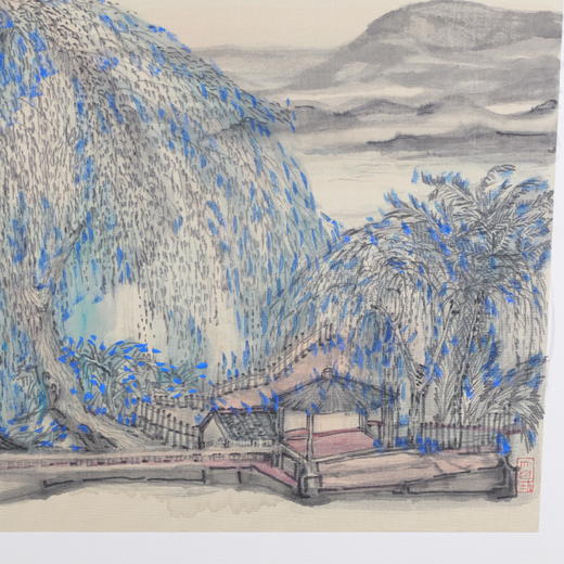 林顺文《山水之一》国画34CM*44.5CM约1.4平尺手绘纸本宣纸作品【原作编号GH0449】 商品图1