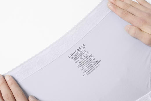 【莫代尔蚕丝】SCHIESSER德国舒雅女士莫代尔蚕丝蕾丝中腰平角小裤30/20082T 商品图7