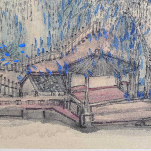 林顺文《山水之一》国画34CM*44.5CM约1.4平尺手绘纸本宣纸作品【原作编号GH0449】 商品图3