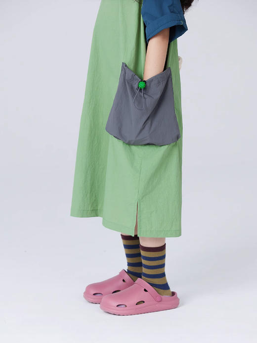 裁缝学苑TQ151撞色拼接大口袋童装户外山系连衣裙纸样儿童T恤裙样板 商品图3