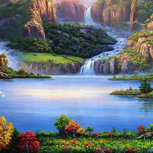 朝山画 富水环山图 商品图4