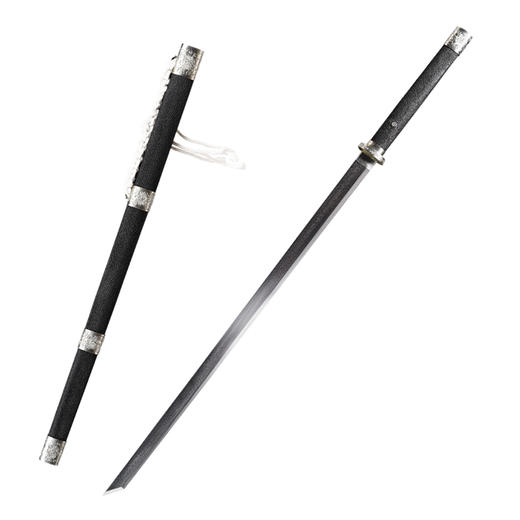 明月唐刀 鱼皮款 唐横刀剑 龙泉沈广隆一体刀剑传统刀剑 未开刃 商品图5