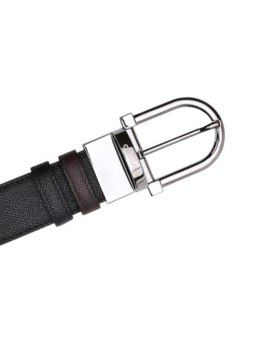 callisto黑色牛皮革皮带 商品图3