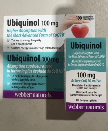 特价！Webber高吸收泛醇辅酶Q10胶囊 Webber Ubiquinol 100mg 100粒/瓶 温哥华直邮