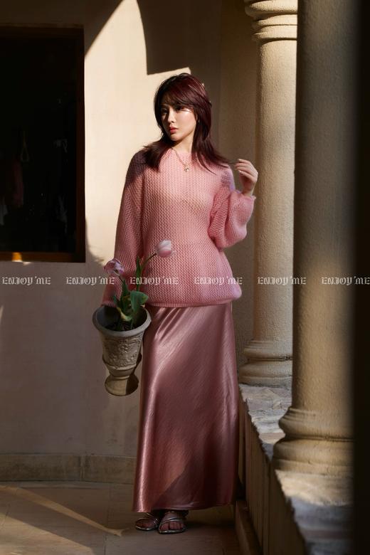 【门店同款】ENJOY春季绮梦繁花镂空圆领针织 161848045 商品图6