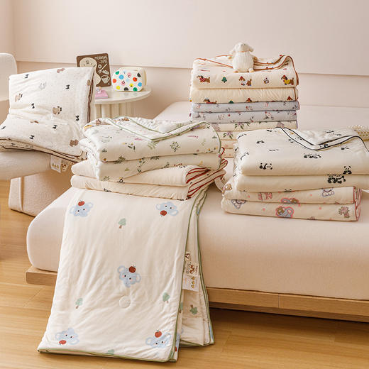 【双旦秒杀】自然醒儿童A类针织棉大豆夏凉被子空调被卡通薄款单双人春夏YBY（不参与优惠券） 商品图2