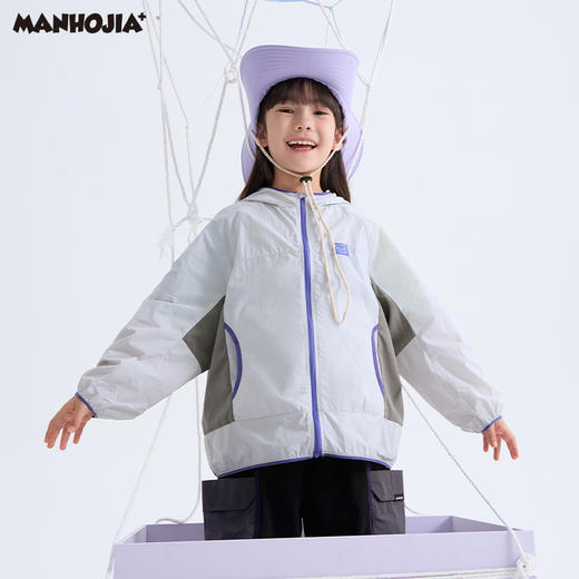 漫画家【晴雨皮肤衣】儿童防晒衣防水防晒轻薄透气男女童皮肤衣夏 商品图4