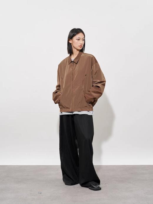 FMACM/JK2507/肌理金属尼龙弧形分割夹克 商品图2