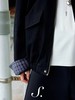 shyshystill/shy202411090/石磨水洗格纹袖口复古宽松落肩袖夹克 商品缩略图4