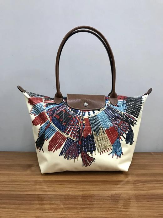 珑骧马赛系列新款缤纷色彩花纹图案手提单肩大容量中号大号托特包妈咪包 商品图11