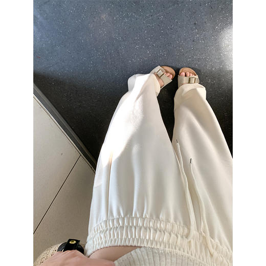 <曾小咸推荐>店铺上新百搭休闲5色脚口抽绳高腰休闲裤 商品图1